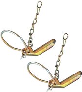 Speciale Verende Borgpen, 11 mm, set van 2