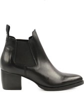 Sacha - Dames - Leren chelsea boots zwart - Maat 39