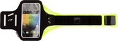 Avento Smartphone Sport Armband Lichtgewicht - Zwart/Fluorgeel/Zilver