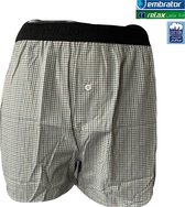 Embrator mannen Boxershort Loose Fit geweven katoen wit/groen/zwart L