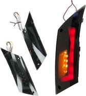 Knipperlicht set led tube rood streep Piaggio Zip 2000 smoke achter DMP