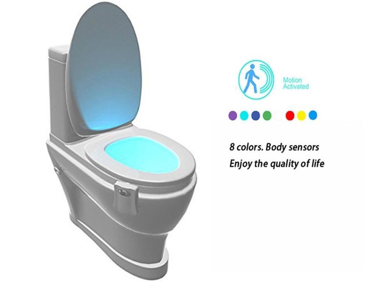 passagier Aanklager Cater Toiletpotverlichting-automatisch-led-licht, toilet-bril-verlichting-voor-wc,...  | bol.com