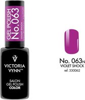 Gellak Victoria Vynn™ Gel Nagellak - Salon Gel Polish Color 063 - 8 ml. - Violet Shock