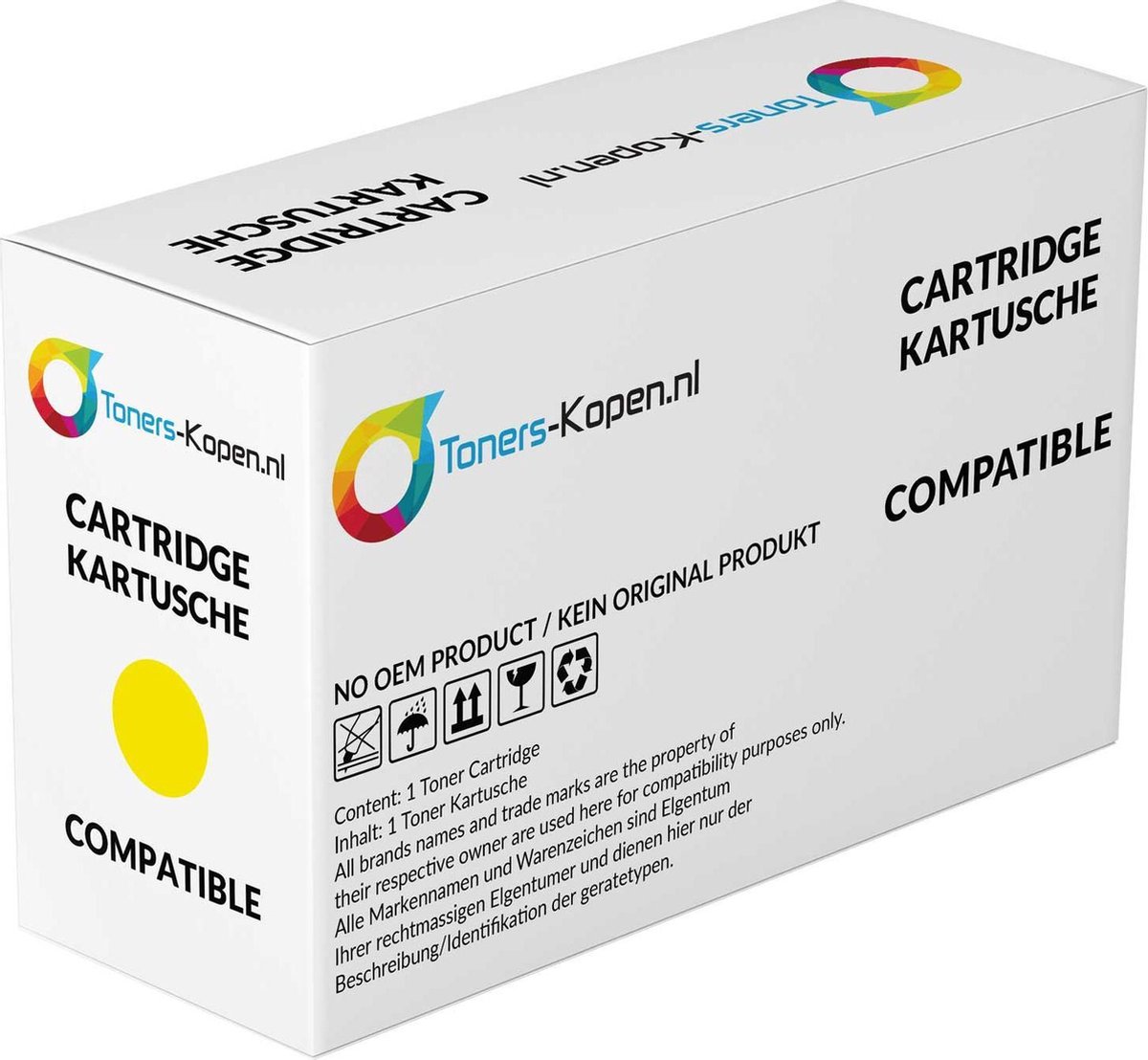 Kyocera TK-880Y - Toner Geel - 18000 pagina's - Huismerk Compatible - Geschikt voor Kyocera FS-C8500DN - 1T02KAANL0 TKCY880 alternatief - Kyocera toner
