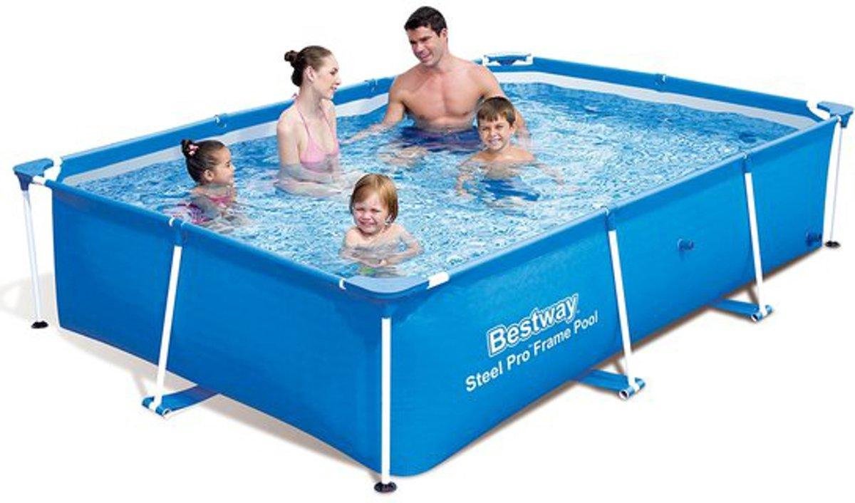 Bestway Deluxe Splash Jr. Frame Pool Zwembad - 2.59m x 1.70m x 61cm 2300L - Bestway