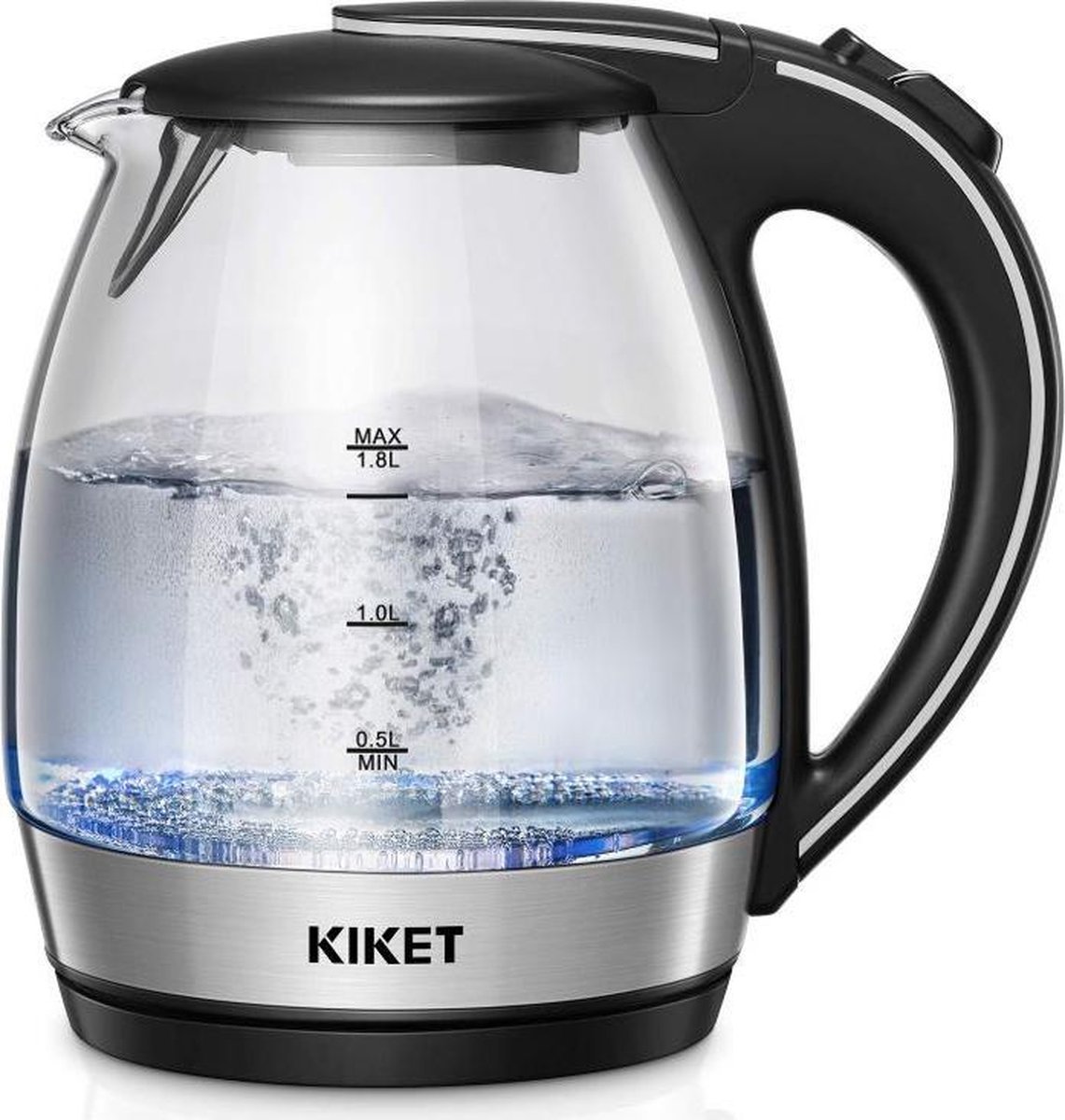 Kiket (BPA-vrij), liter glazen waterkoker 2000W ( | bol.com