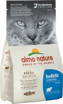 Droogvoer Rundvlees of Zalm voor Gesteriliseerde Katten - Almo Nature Holistic Sterilized - in 400gr of 2kg - Zalm - 400g