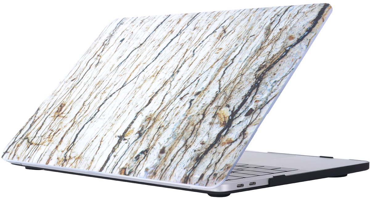 Mobigear Laptophoes geschikt voor Apple MacBook Pro 15 Inch (2016-2019) Hoes Hardshell Laptopcover MacBook Case | Mobigear Marble - Model 32 - Model A1707 / A1990