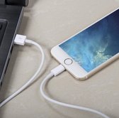 USB-kabel voor Apple. Wit 5m. USB-gegevenskabel, USB-laadkabel voor Apple-telefoons.