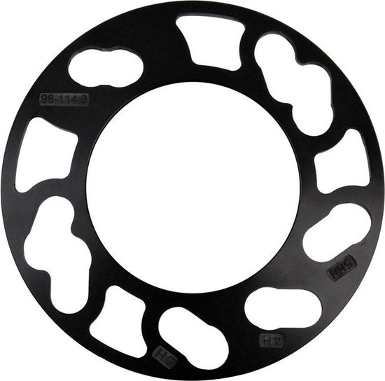 H&R DR-Systeem Spoorverbrederset 6mm per as - Steekmaat 5x112 - Naaf 66,5mm - Boutmaat M14x1,5 - Audi/Chrysler/Mercedes - Zwart | HS B0655665 | H | Nederlands