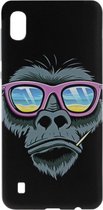 ADEL Siliconen Back Cover Softcase Hoesje Geschikt voor Samsung Galaxy A10/ M10 - Apen Gorilla