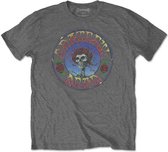 Grateful Dead Heren Tshirt -S- Bertha Circle Vintage Wash Grijs