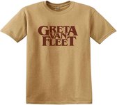 Greta Van Fleet Heren Tshirt -S- Logo Geel