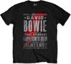 David Bowie - Hammersmith Odeon Heren T-shirt - M - Zwart