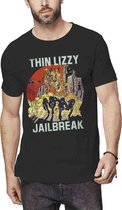 Thin Lizzy Heren Tshirt -XL- Jailbreak Explosion Zwart