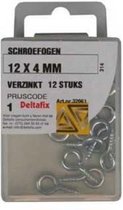 IJZERWAREN SCHROEFOOG 12 X 4 MM