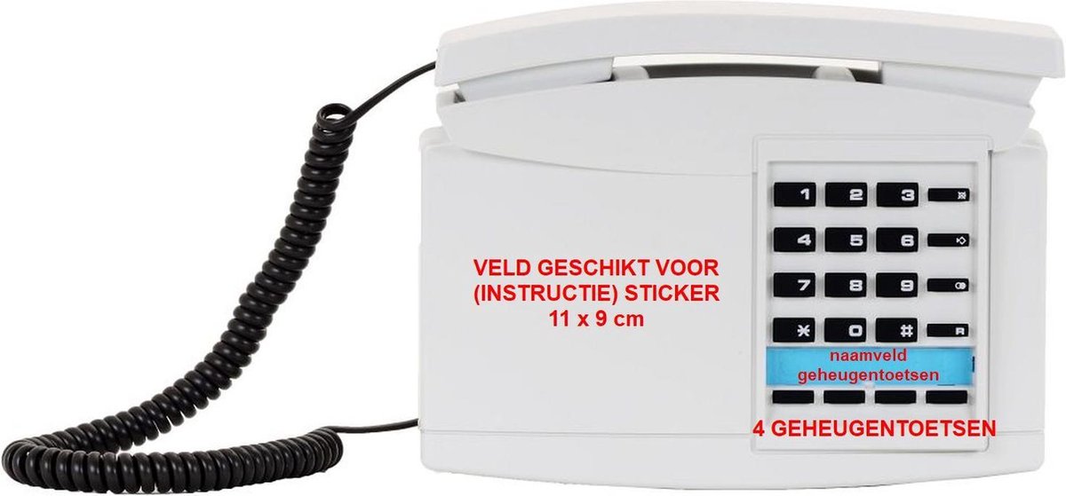 FMN B122plus wandtelefoon - analoge telefoon - lichtgrijs