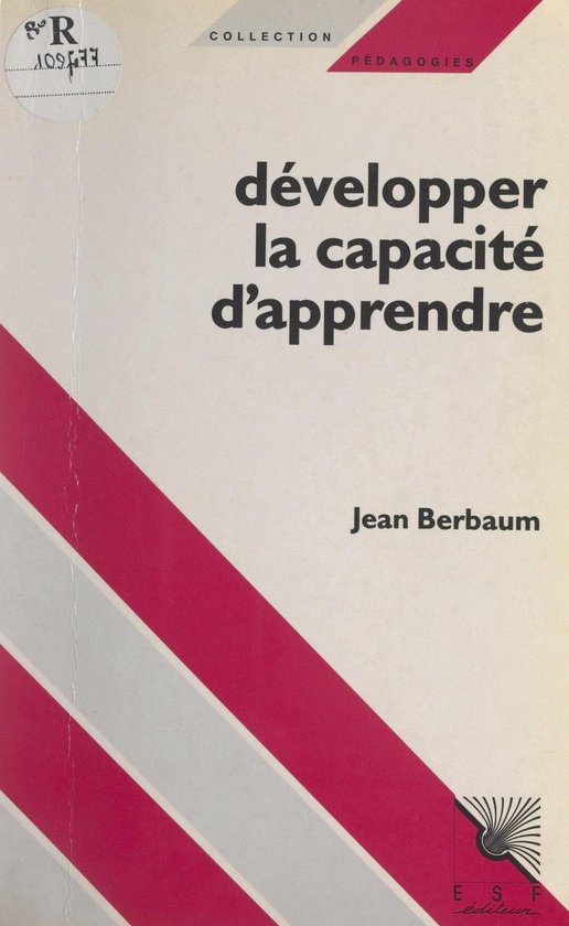 Développer la capacité d'apprendre - cover