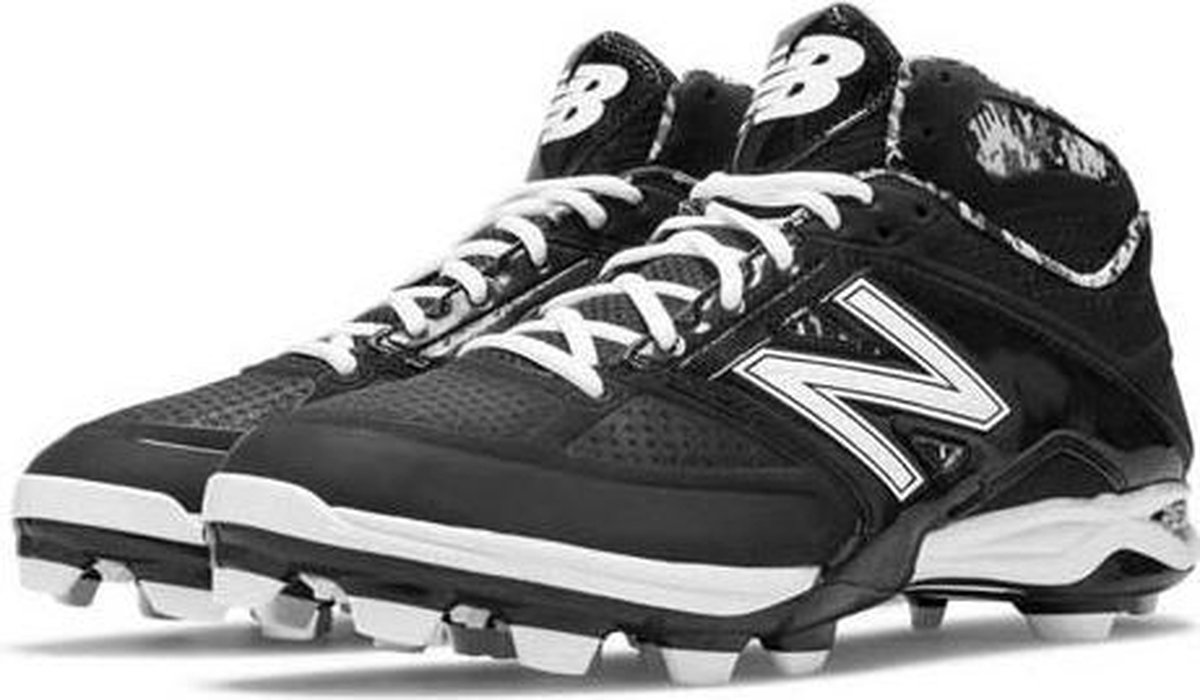 New Balance P4040MK2 Mid Hoge Honkbalschoenen met Kunststof Spikes -  Zwart/Wit - US 12 | bol.com