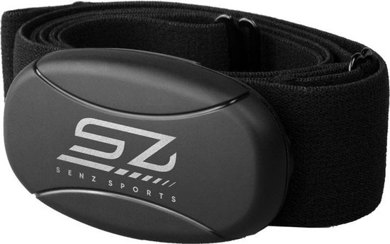 Senz Sports - Hartslagmeter - met Bluetooth, ANT+ en 5.3 KHz sensor - Hartslagmeter met Borstband - Zwart