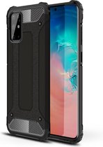 Samsung galaxy S20 Plus silicone TPU hybride zwart hoesje case