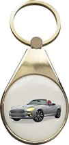 sleutelhanger - RVS - Fiat - 124 Spider (348)