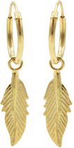 Karma symbols oorbel M2532 feather II goud