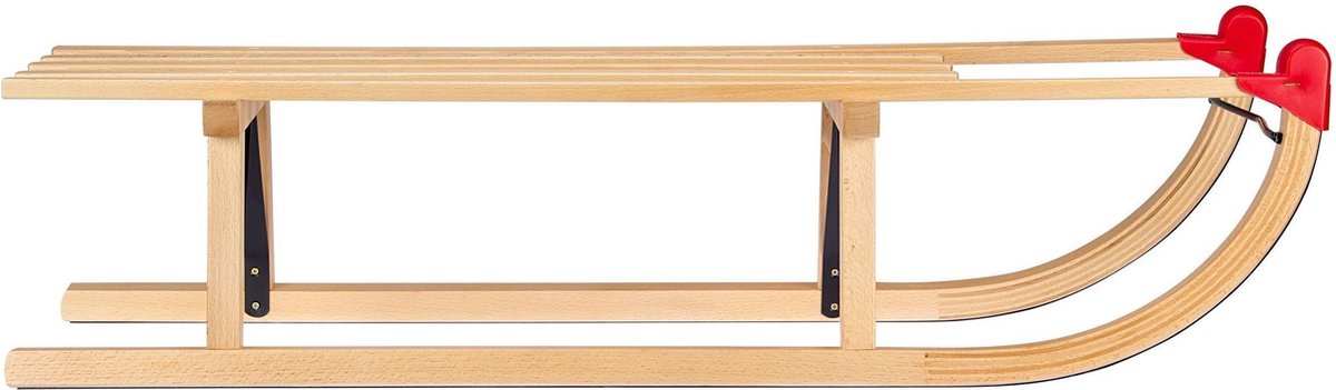 Nijdam Slede Hout – Davos 100 cm – + Rugleuning + Trekkoord – Blank – 100 Nijdam Slede Hout – Davos 100 cm – + Rugleuning + Trekkoord – Blank – 100