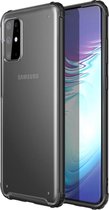 Samsung Galaxy S20 Plus Hoesje Slim Fit Hybride Transparant/Zwart