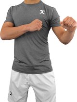 Combinaison de taekwondo d'été (dobok) JC | gris anthracite-blanc | 180