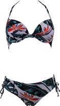 Mila Paradise Bloom Wit/Print - Bikini Maat: 75D