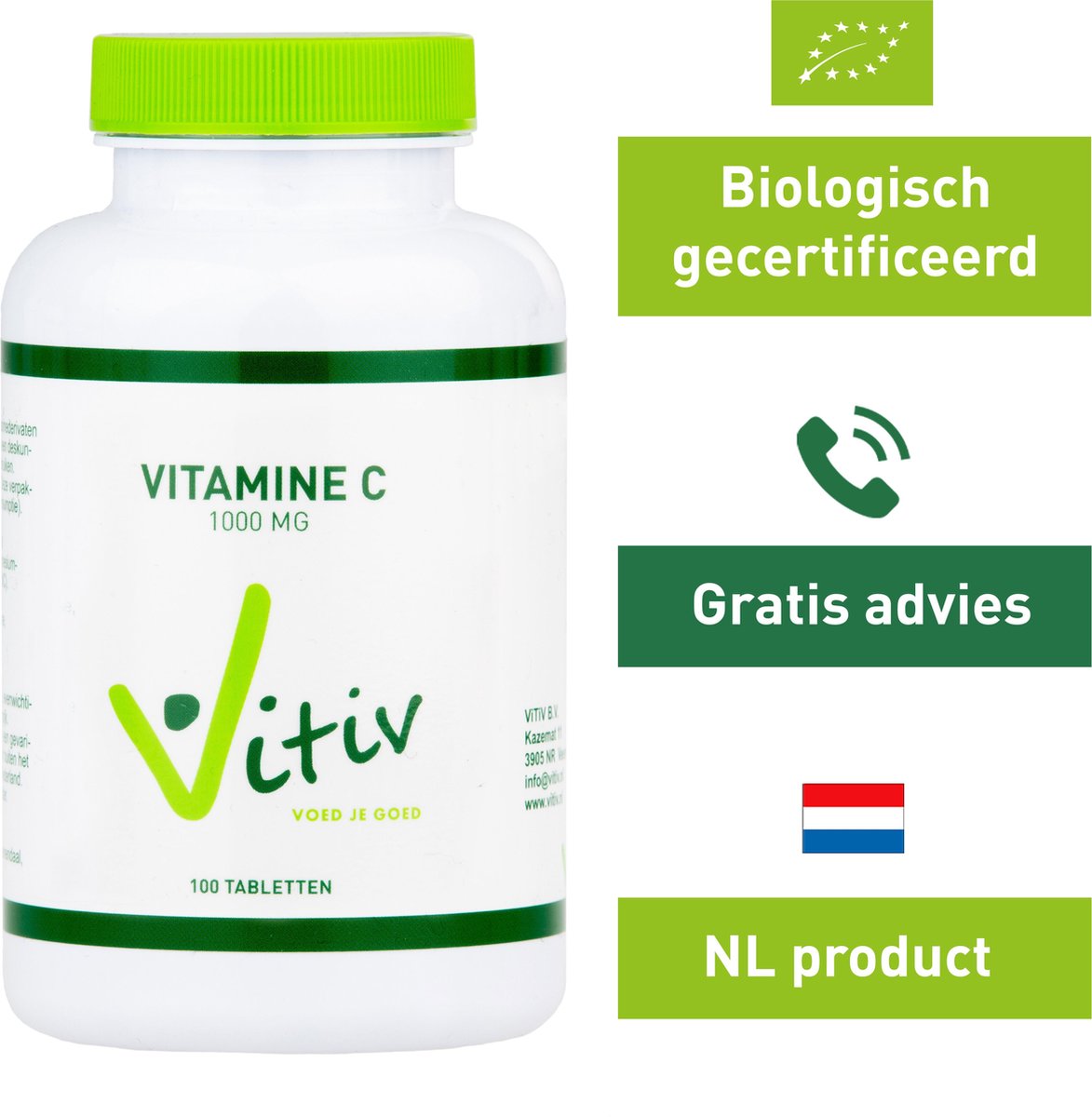 Vitiv Vitamin C1000 100 tabletten