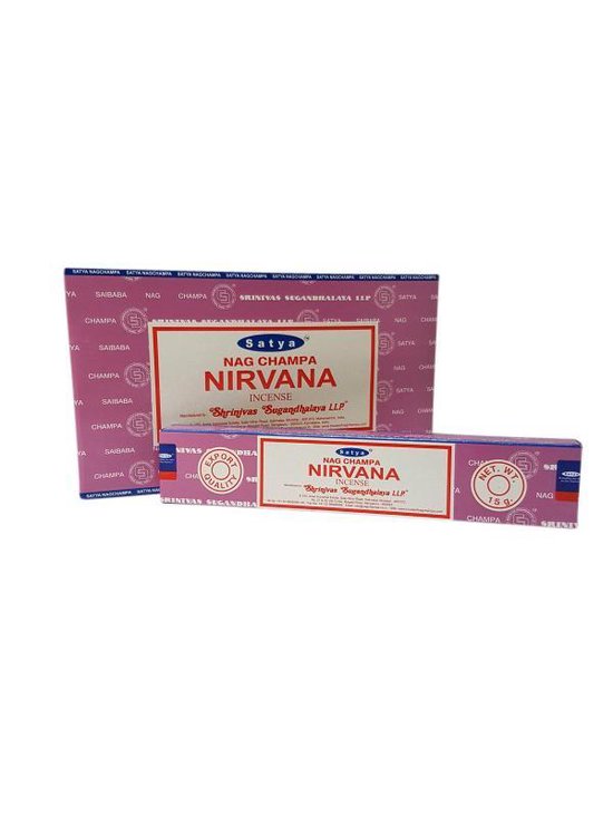 Wierookstokjes Satya Nirvana (12 pakjes van 15 gram)