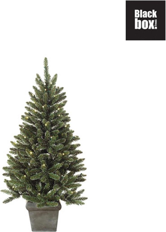 Black Box Frosted Fraser Fir - Kunstkerstboom in pot 90 cm hoog - Met  energiezuinige... | bol.com