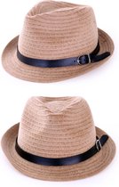 Toppers - Zomer hoed met zwart riempje