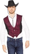 Wilbers & Wilbers - Cowboy & Cowgirl Kostuum - Cowboy Vest Phoenix Man - - Maat 52 - Carnavalskleding - Verkleedkleding