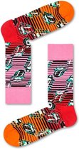 Happy Socks x Rolling Stones Ruby Tuesday Sok | Rood met Oranje en Roze | Maat 36-40