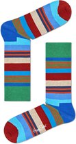 Happy Socks Multi Stripe Sokken - Blauw - Maat 36-40