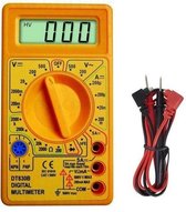 Digitale Multimeter incl. 9 Volt batterij geel