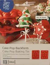 Kerst Bakvormen -Inclusief 50 stokjes plus Kerstboom-Ster-Bal en Hart -Siliconen inclusief 50 stokjes extra
