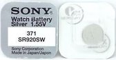 Sony 371, SR920SW SR69, V371 knoopcel horlogebatterij