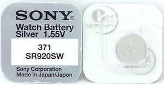 Ansichtkaart Verder Verhoog jezelf Sony 371, SR920SW SR69, V371 knoopcel horlogebatterij | bol.com