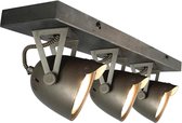 LABEL51 - LED Spot Cap 3-lichts - Burned Steel - 48x10x14 cm