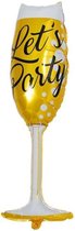 folie ballon champagne glas Circa 1 meter groot