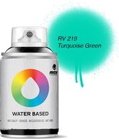 MTN Turquoise Groene Waterbasis Spuitverf - 100ml graffiti spray-paint geschikt voor kinderen