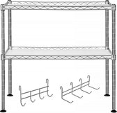 Nancy's Metalen Keukenrek - Rek Voor Specerijen En Kruiden - 2 Lagen