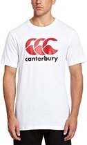 Canterbury Logo t-shirt Wit/Rood Wit - M