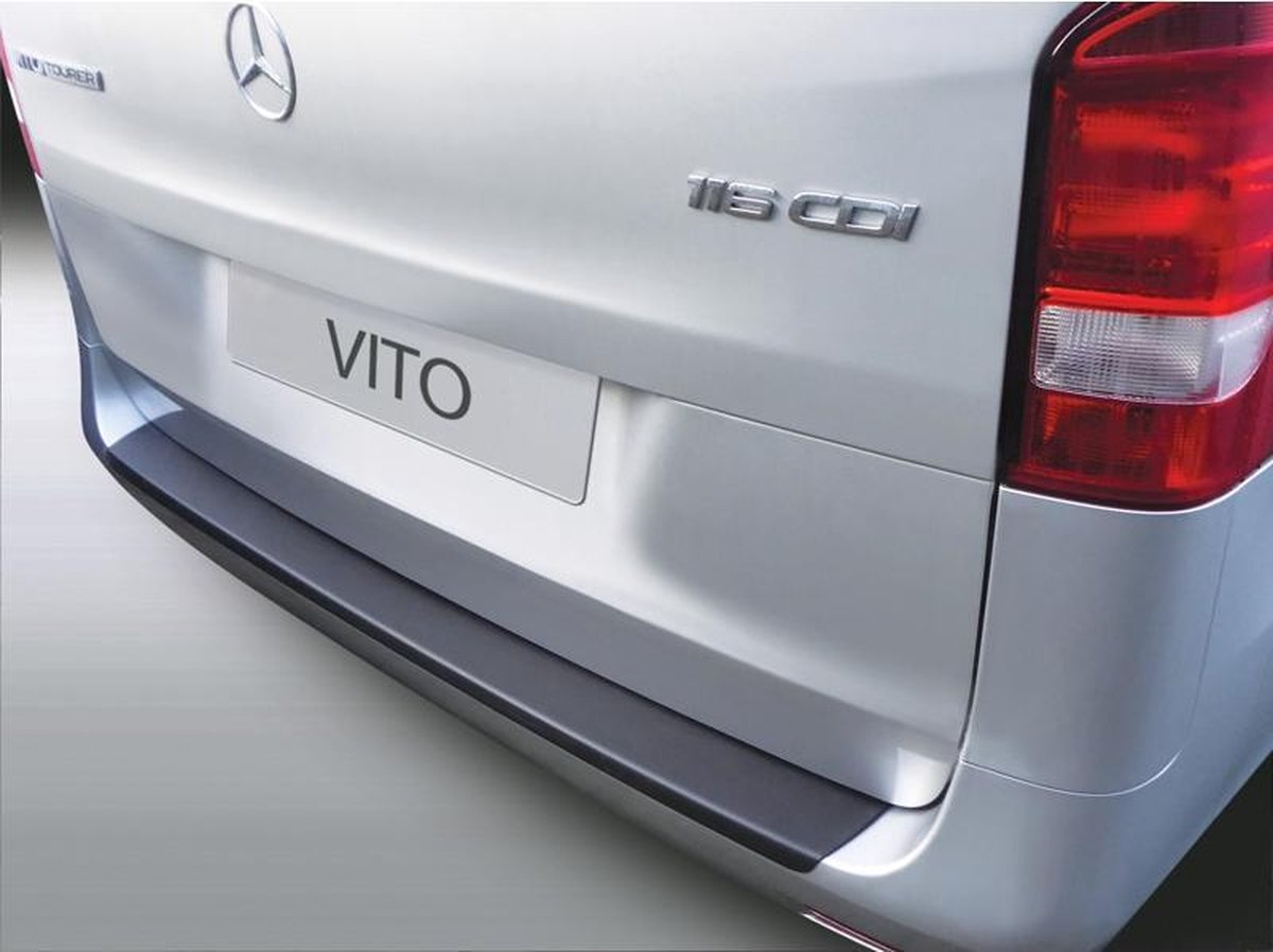 RGM ABS Achterbumper beschermlijst passend voor Mercedes Vito/V-Klasse/Viano Facelift 3/2019- Zwart