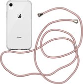 iMoshion Backcover met koord iPhone Xr hoesje - Rosé Goud
