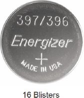 16 stuks (16 blisters a 1 stuk) Energizer Silver Oxide 396/397 forniturenpack